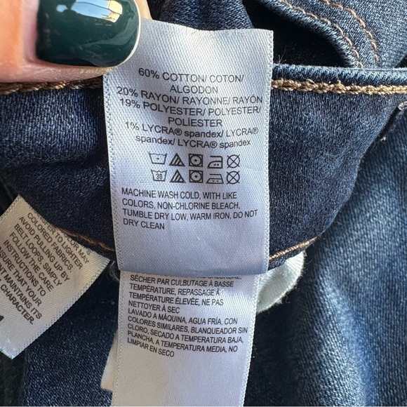 Lucky Brand The Bermuda Dark Blue Jean Shorts - 90s Y2K - Picture 10 of 17